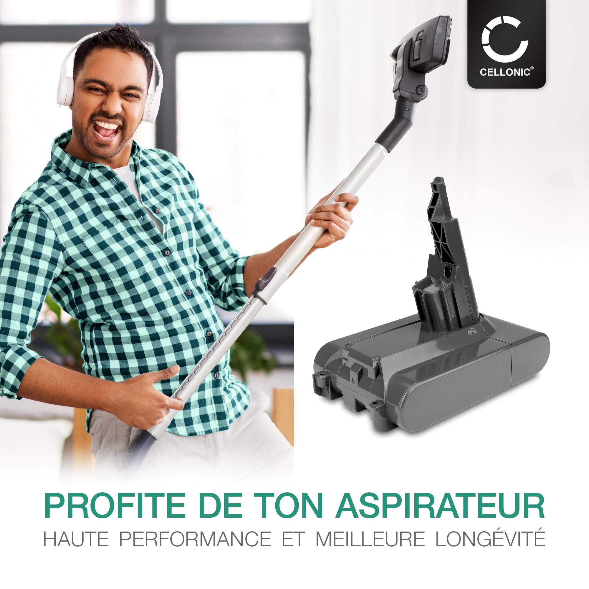 CELLONIC 1x Batterie Compatible avec Dyson SV11, V7, 968670-02