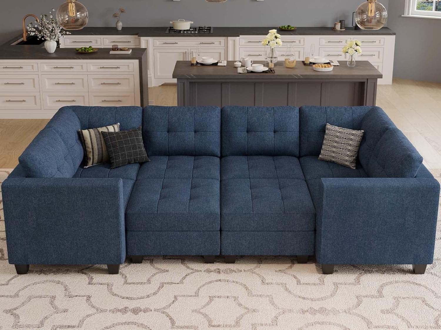 Belffin Modular Sleeper Sofa Bed with Storage Seat