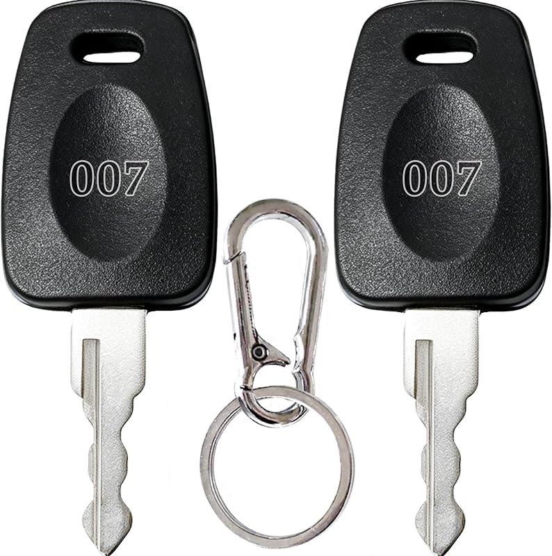 2 Keys Compatible with 007 Key Master Luggage Keys,Luggage Suitcase Password Locks Key