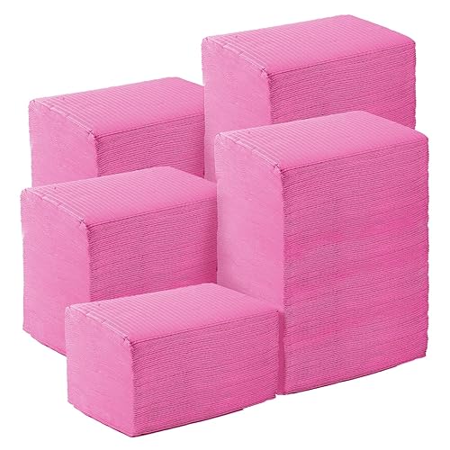 Miniatura 11 de JMU Baberos dentales 500, baberos dentales blancos desechables, baberos de tatuaje de 3 capas de 13 x 18 pulgadas Blanco,Naranja,Negro -,Azul,Azul