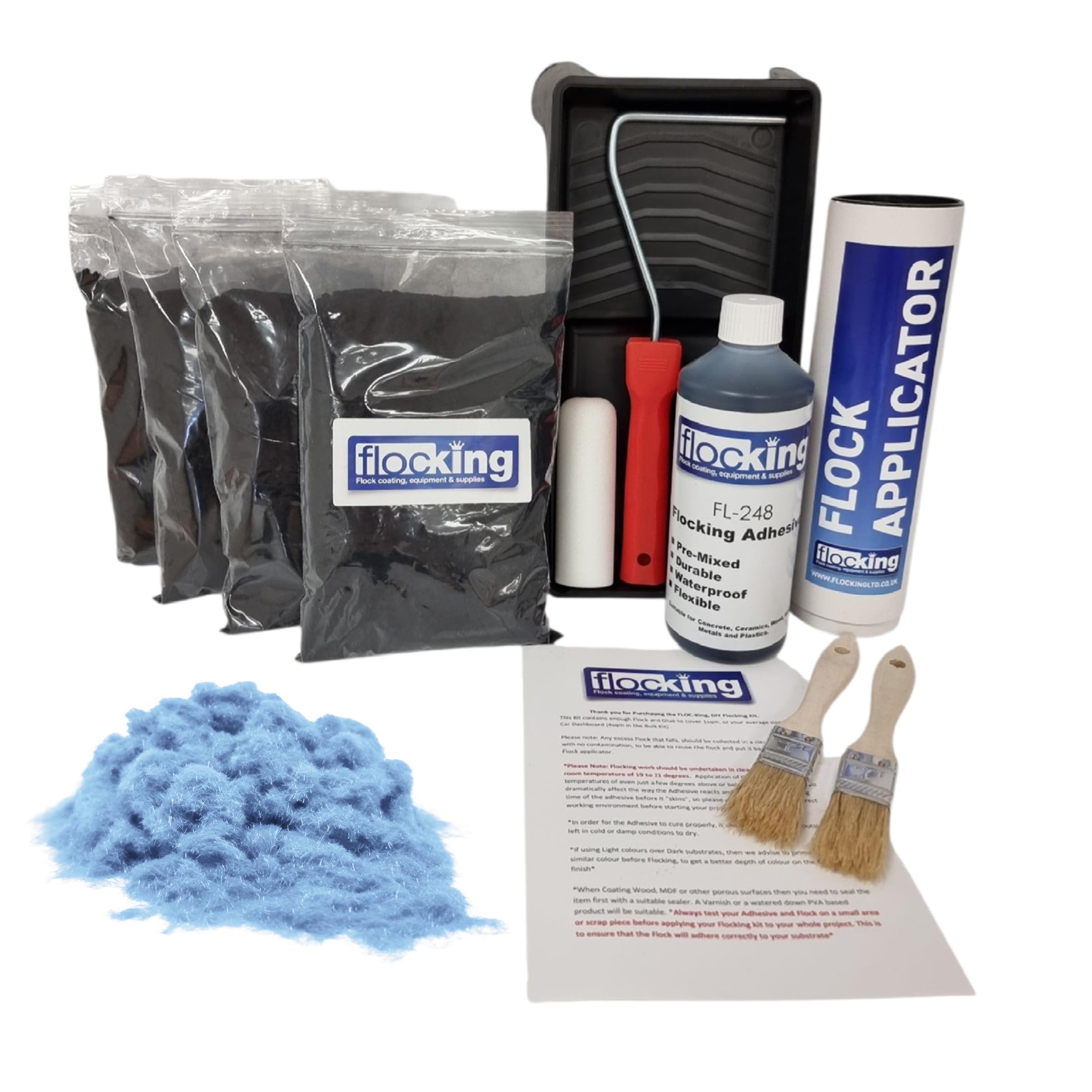 DIY Flocking Kit Bulk over 4sqm - (Sky Blue) — image 1