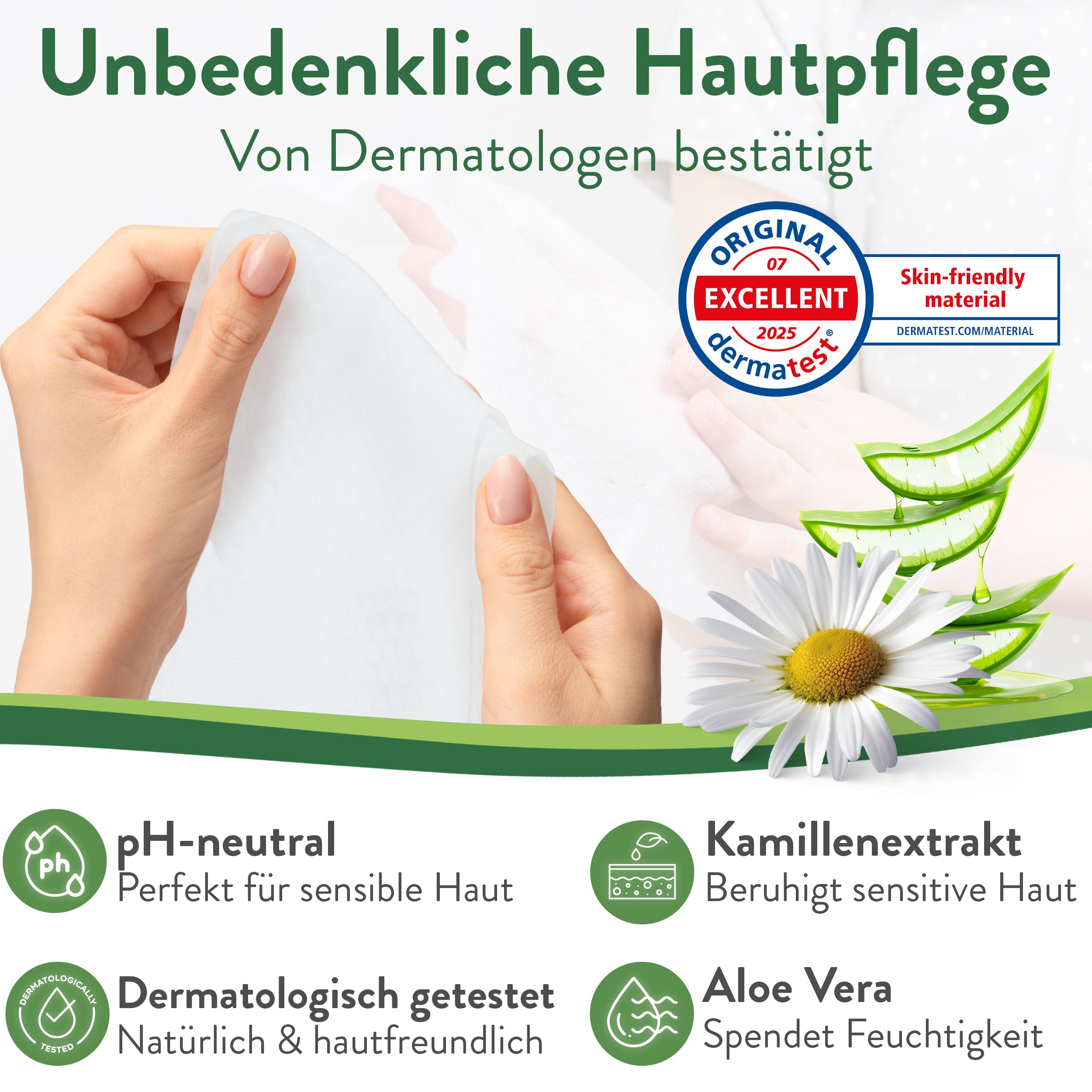 Harmony Care® Premium Feuchttücher für Erwachsene für die alltägliche Pflege – XXL Feuchtpflegetücher extra dick mit hautschonenden Extrakten - Intimpflegetücher Alkohol- und Parabenfrei - 800 Stück