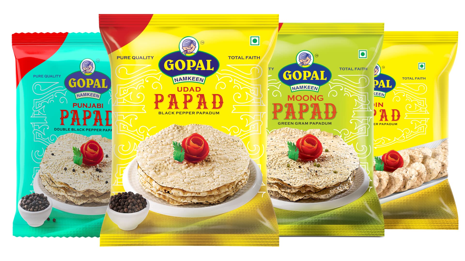 GOPAL NAMKEEN Masala Flavor Papad Combo|Moong Papad 7 Inch |Punjabi Papad 7 Inch |Udad Papad 7 Inch 2X,500 Grams (B0B6JCZL19) Amazon Price History, Amazon Price Tracker