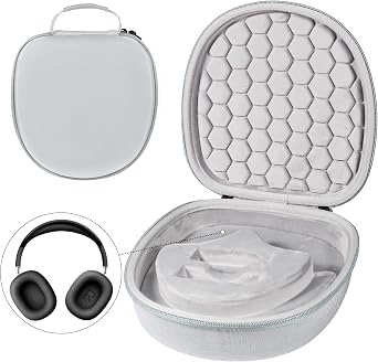Hard Organizer Portable Carry Travel Case for Bose QC25/QC35/QC45/NC700/Sony/JBL Headphones Shockproof, Waterproof, Durable Protection, Grey - Small Opaque