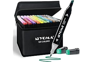 Y YOMA 120 Colors Dual Tip Alcohol Ink Markers