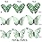 72 Pieces 3D Butterfly Wall Decals Sticker Decal Wall Decor Art Decorative Sticker 3 Sizes for Room Home Nursery Classroom Offices Bedroom Bathroom Living Room Decor(Light Green)