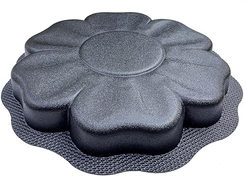 Miniatura 3 de AUTUMN Mayflower - Molde de piedra escalonada duradera para cemento concreto, decoración de estatua de flores para pasarela de jardín