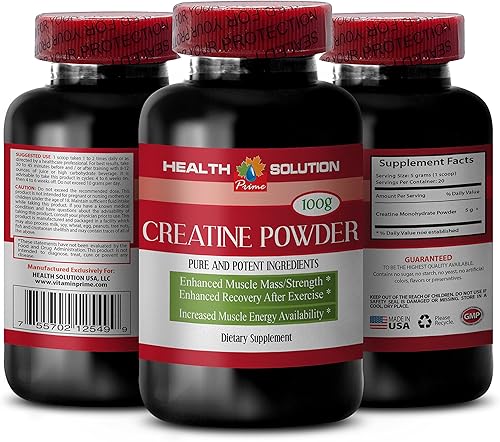 Monohidrato de creatina orgánica - CREATINA POLVO 3.53 oz - impulsar el crecimiento muscular - creatina monohidrato polvo - creatina micronizada