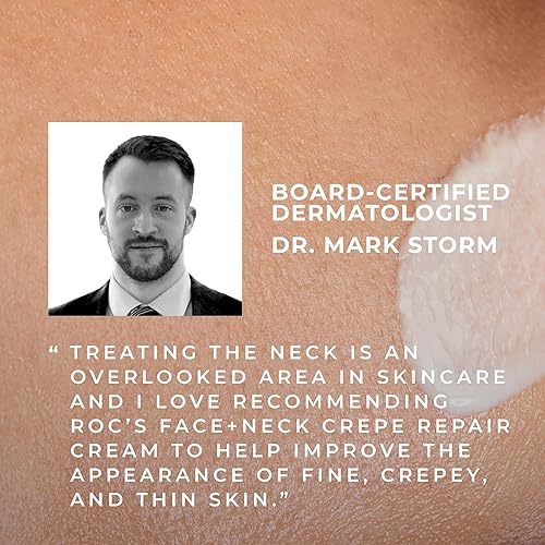 Miniatura 8 de RoC Crepe Repair Crema hidratante facial diaria antienvejecimiento y crema reafirmante para el cuello (1.7 onzas) + cápsulas suavizantes RoC Retinol