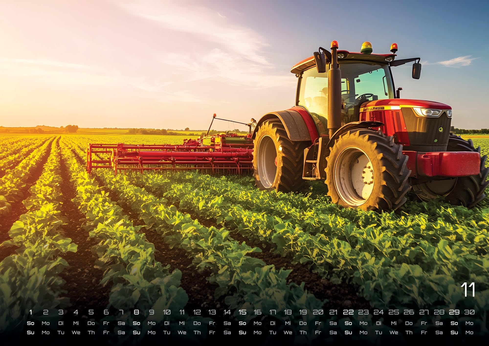 Landmaschinen - Traktor - 2026 - Kalender DIN A2: Der Wandkalender mit den besten Landmaschinen für das Jahr 2026 im extragroßen Format DIN A2 (ca. 60 x 42 cm)!