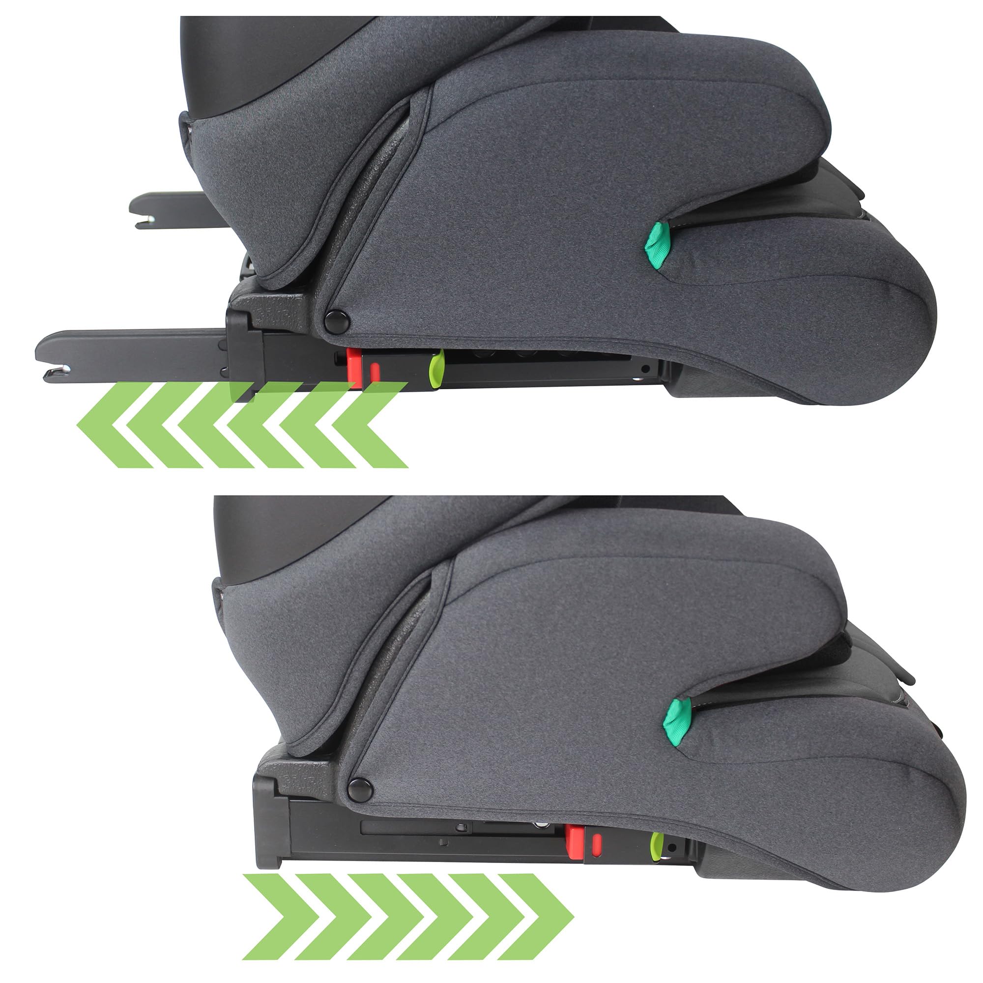 XOMAX LM238 Seggiolino per bambini con ISOFIX I che cresce con te I 9-36 kg, 15 mesi -12 anni, gruppo 1/2/3 I Cintura a 5 punti e a 3 punti I Rivestimento sfoderabile e lavabile I ECE R129 I antracite