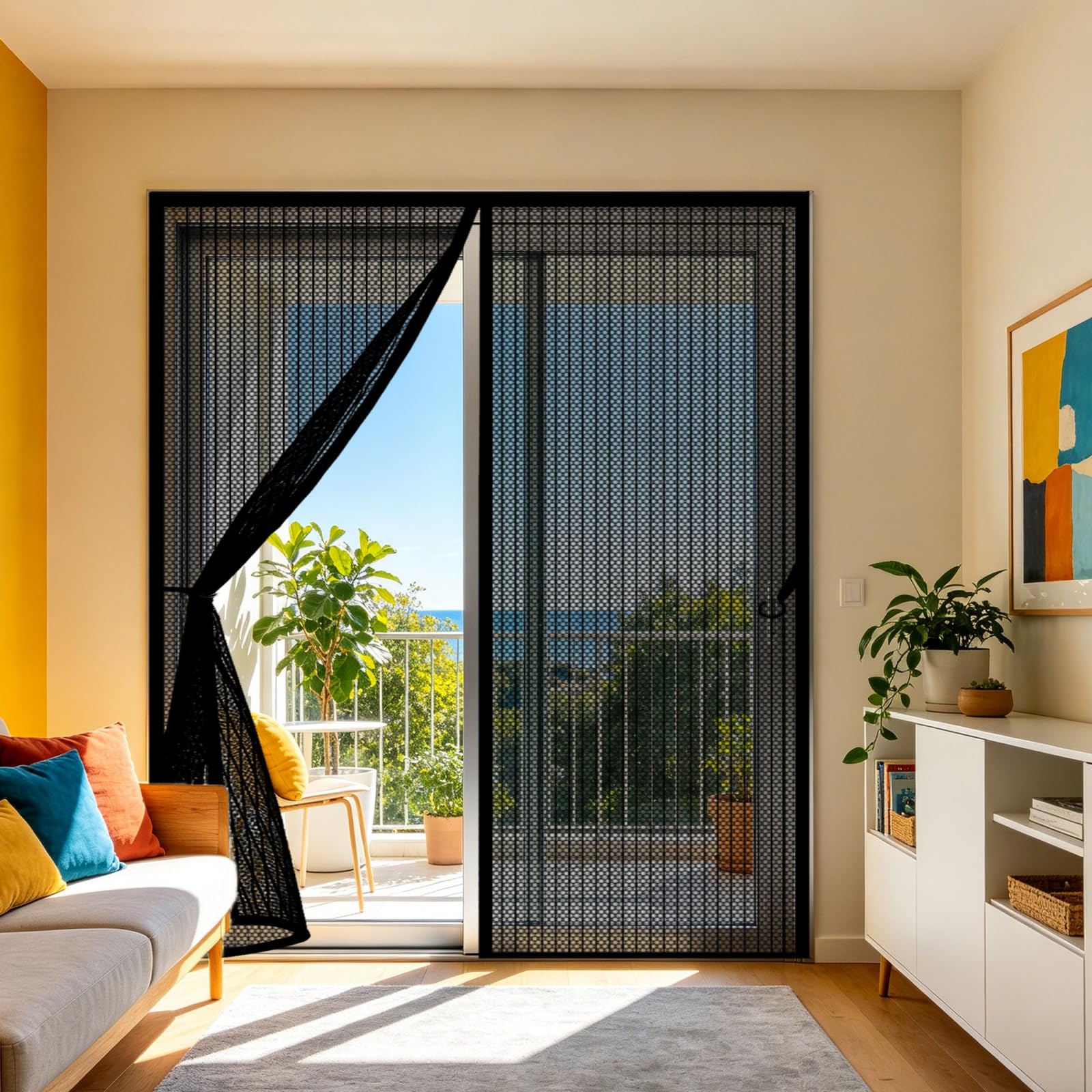Moustiquaire aimanté contre insectes pour porte 75 x 300 cm