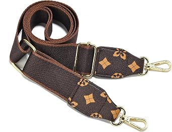 Purse Strap Wide Replacement Crossbody Bag Straps, 1.5" Canvas Handbag Shoulder Strap, Adjustable Tote BeltGold Hardware
