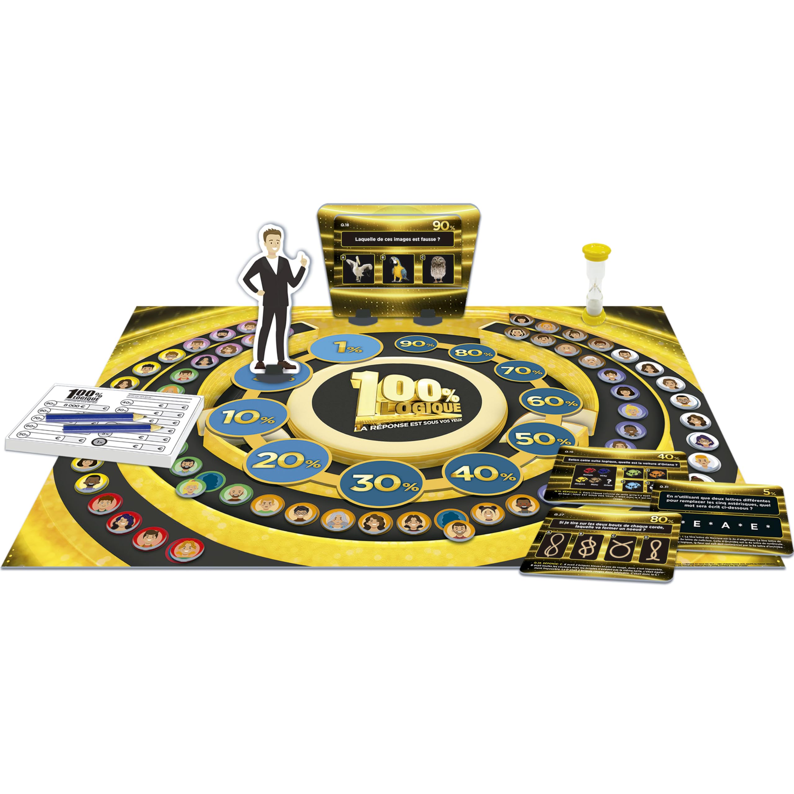 Gioco da tavolo - EDUCA - Logica al 100%: La risposta ? davanti ai tuoi occhi - Tratto dalla serie TV per bambini di 8 anni