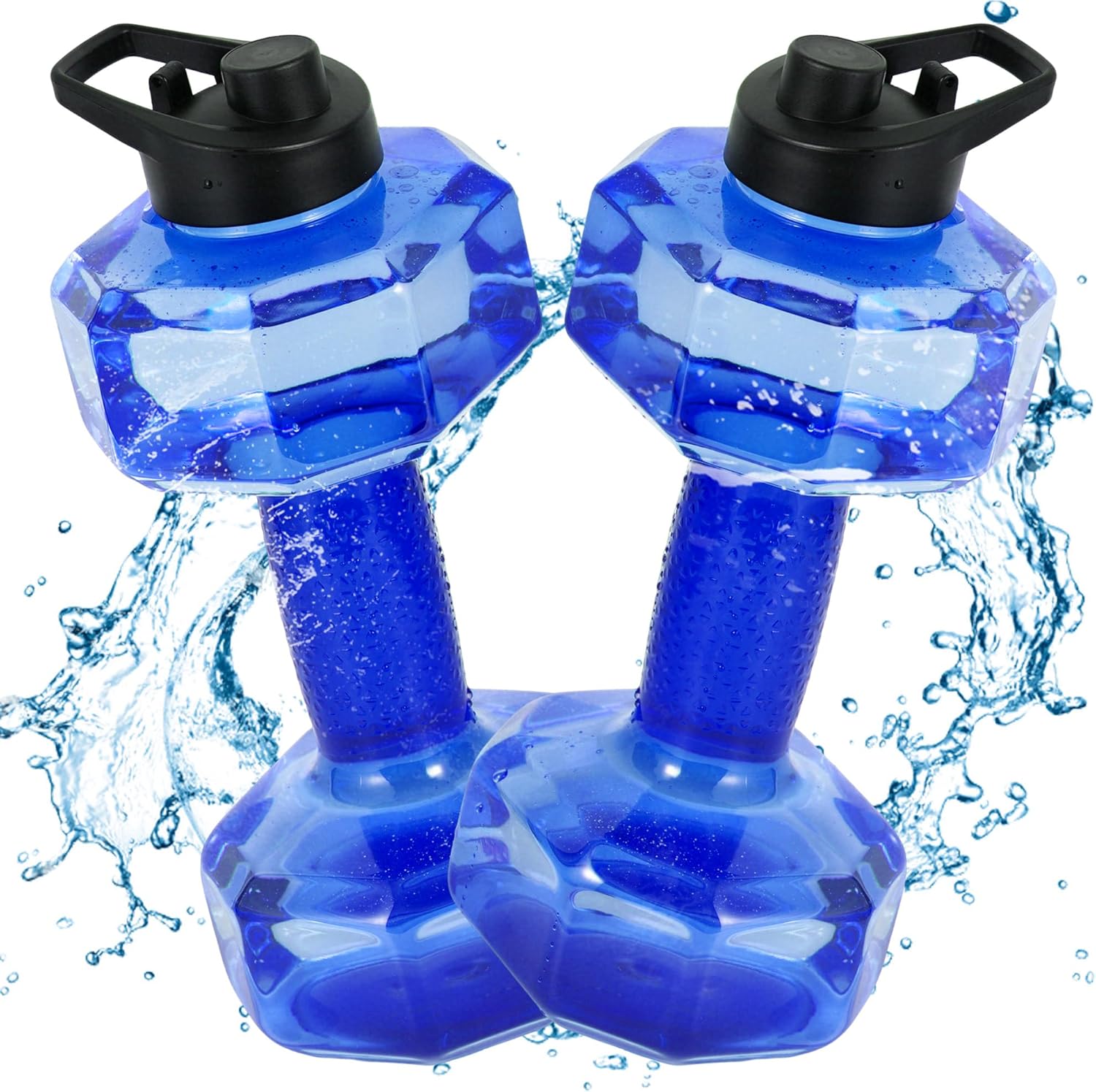 YOTAN Water Dumbbells Set, 2 PCS Water Weights for Pool Exercise, Pool Weights for Water Exercise Resistance, Aquatic Exercise Equipment for Aqua Therapy, Pool Fitness, Weight Loss