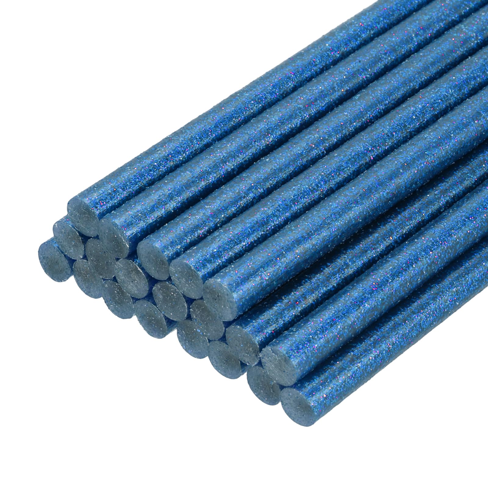 PATIKIL Hot Glue Sticks for Glue Gun, 20 Pcs Colored Hot Melt Adhesive Bulk Sticks for DIY Craft Projects Art Decoration Home Repairs, Blue (7mm x 200mm)