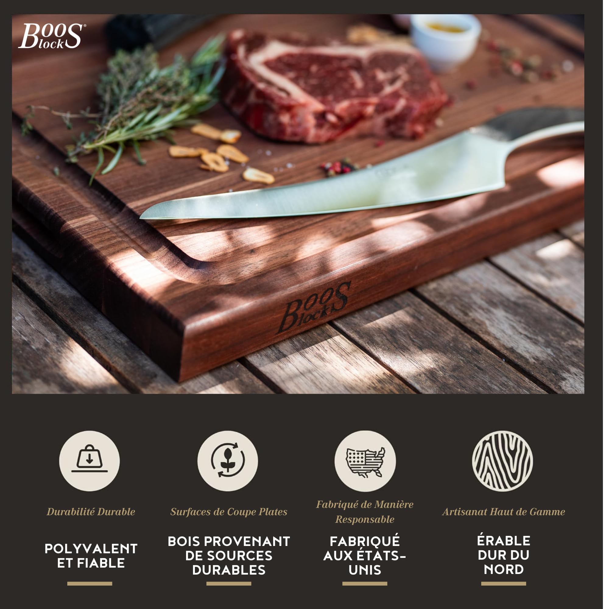 Planche à découper réversible pour série Traveler de Weber - BBQ Prestige