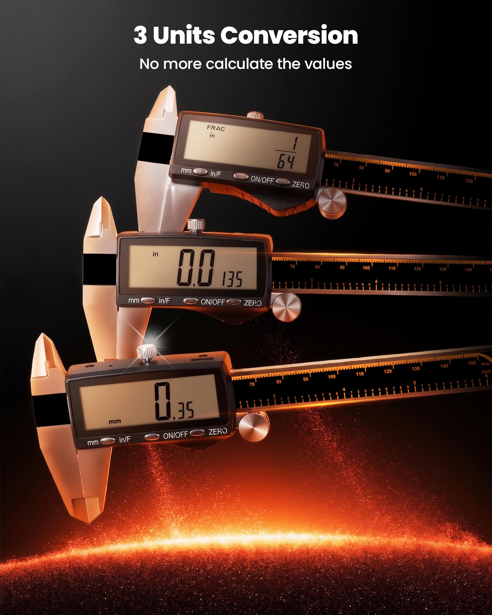 HARDELL Digital Caliper - Rechargeable & Accurate -7