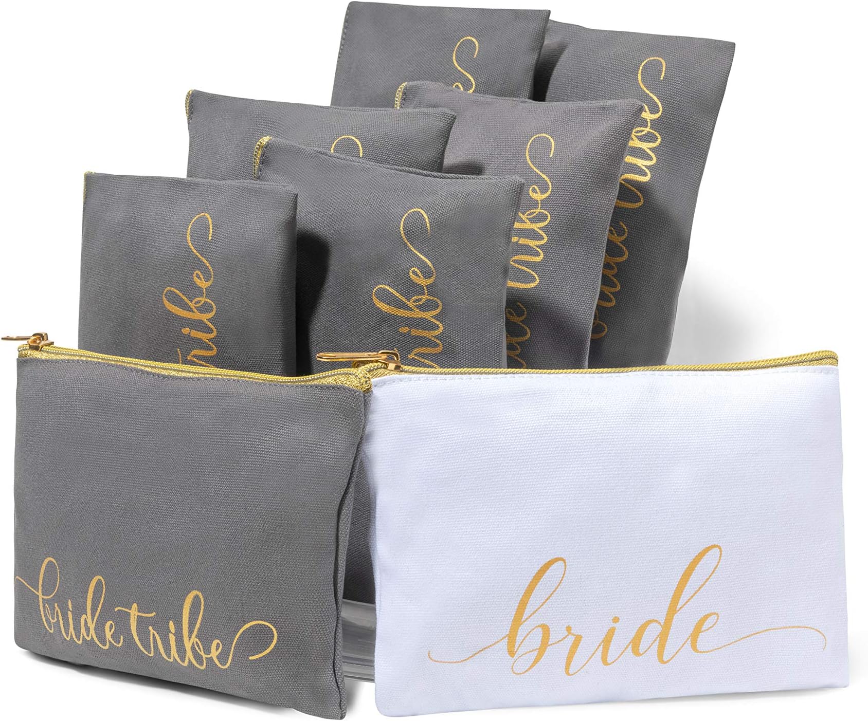 Bride Tribe Makeup Bags Bridesmaid Favor for Bachelorette Party, Bridal Shower