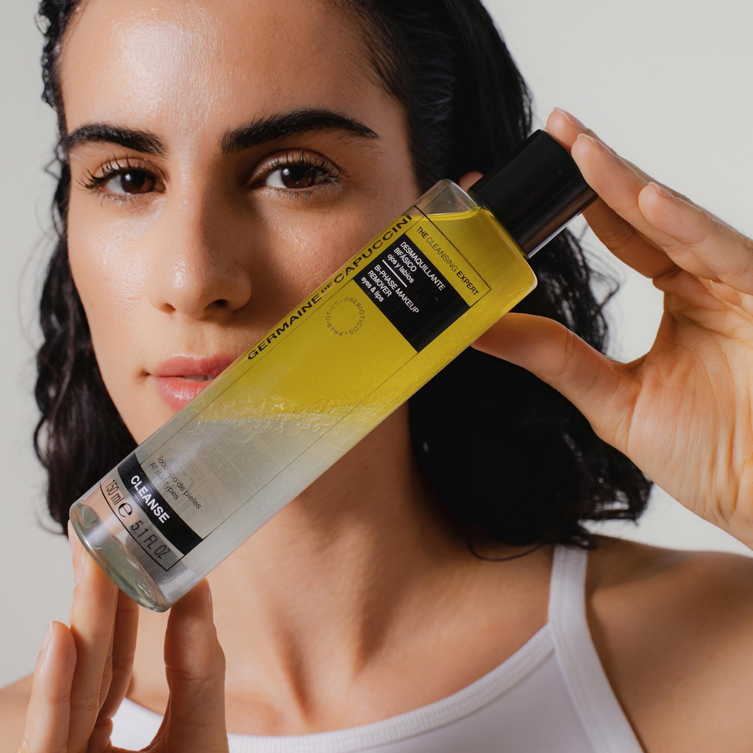 Germaine de Capuccini - The Cleansing Expert | Desmaquillante Bifásico Ojos/Labios - Waterproof, sin residuo graso - 125 ml