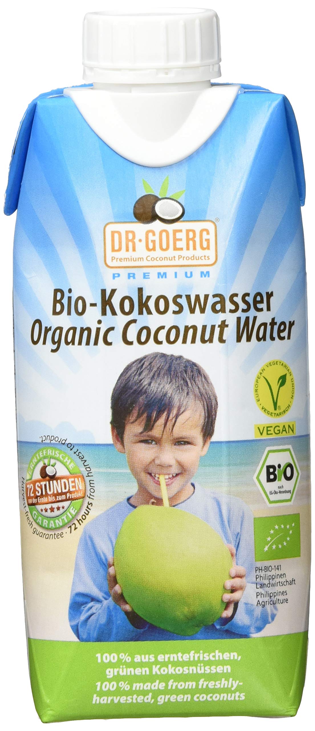 Dr. Goerg Premium Bio-Kokoswasser, 6er Pack (6 x 330 g)