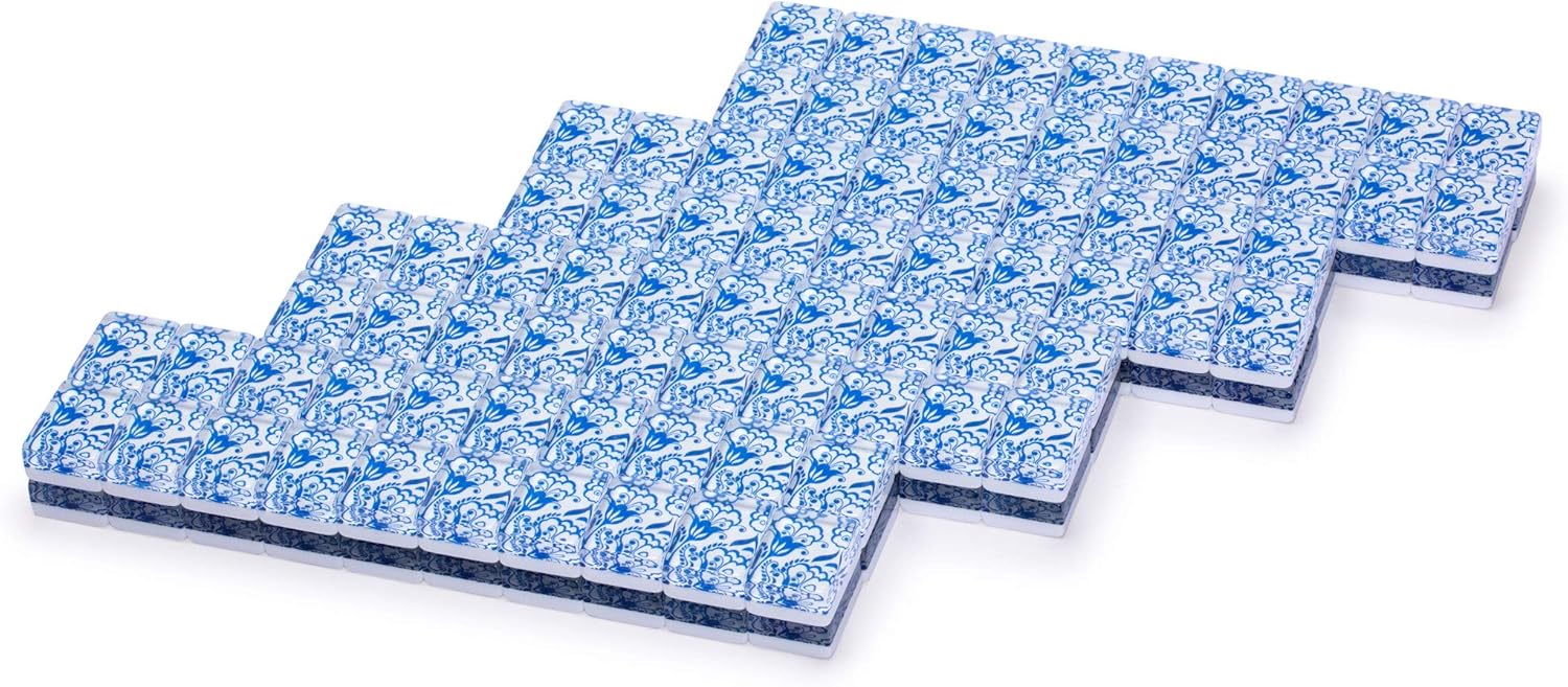Yellow Mountain Imports Set of 166 American Mahjong Tiles, Chinoise (Tiles Only Set)