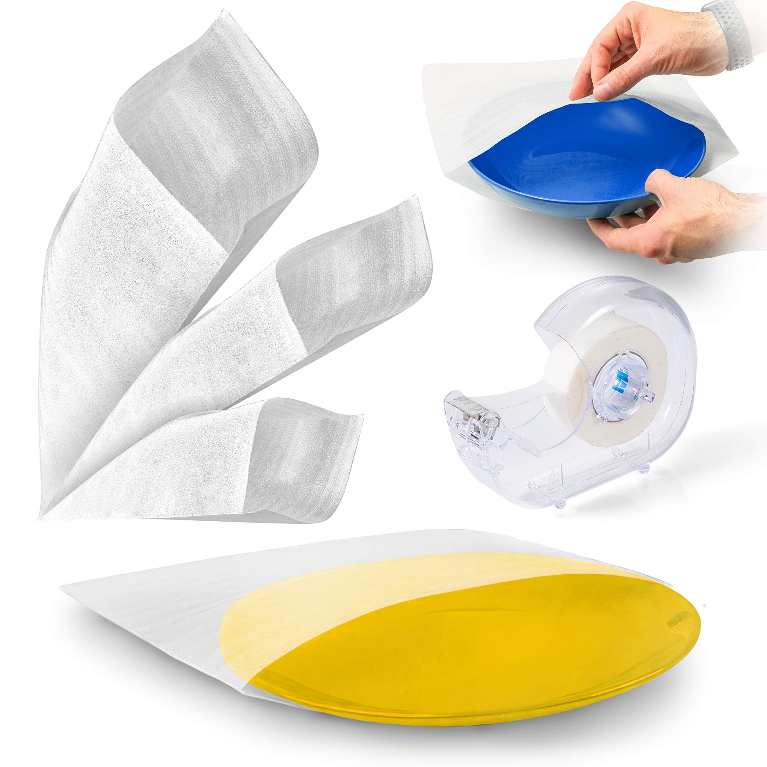 Buy Foam Sheets and Transparent Tape Foam Sheets and Pouches for Dishes and Glassware