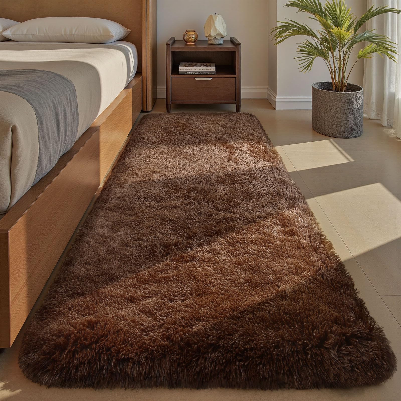 Sour Lemon Rugs Living Room 60x120cm, Runner rug for Bedroom, Washable Anti Slip Fluffy Rug Shaggy Soft Modern Floor Carpets Mat Beside Rugs for Kids Hallway Living Room โ image 1