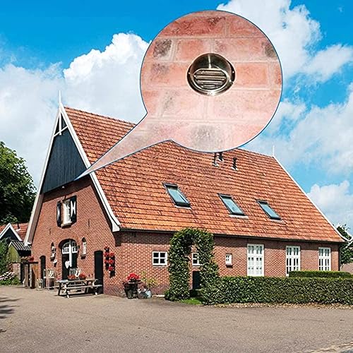 Miniatura 6 de whalebee Cubierta de salida de ventilación redonda de acero inoxidable 304 para cocina baño campana de salida de ventilación de aire con malla de