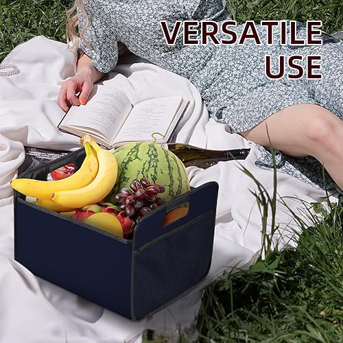 Miniatura 6 de LITLANDSTAR Portador de vino para 12 botellas, caja de almacenamiento plegable para botellas de vino, botella de licor de fieltro de alta calidad