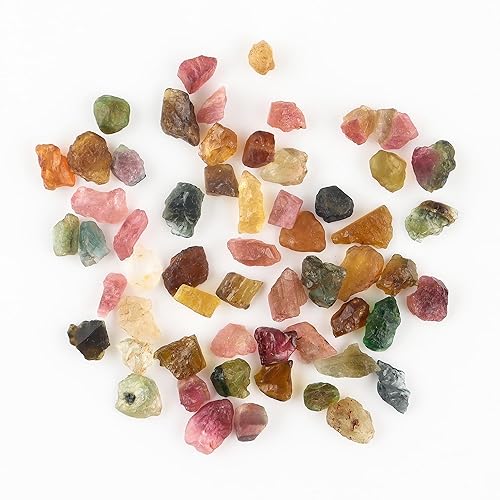 Miniatura 3 de SunshineGems Natural Raw Multi Tourmaline Crystals Untreated Raw Rough Loose Gemstone for Healing Tumbling, Cabbing, Fountain Rocks, Polishing, Wire