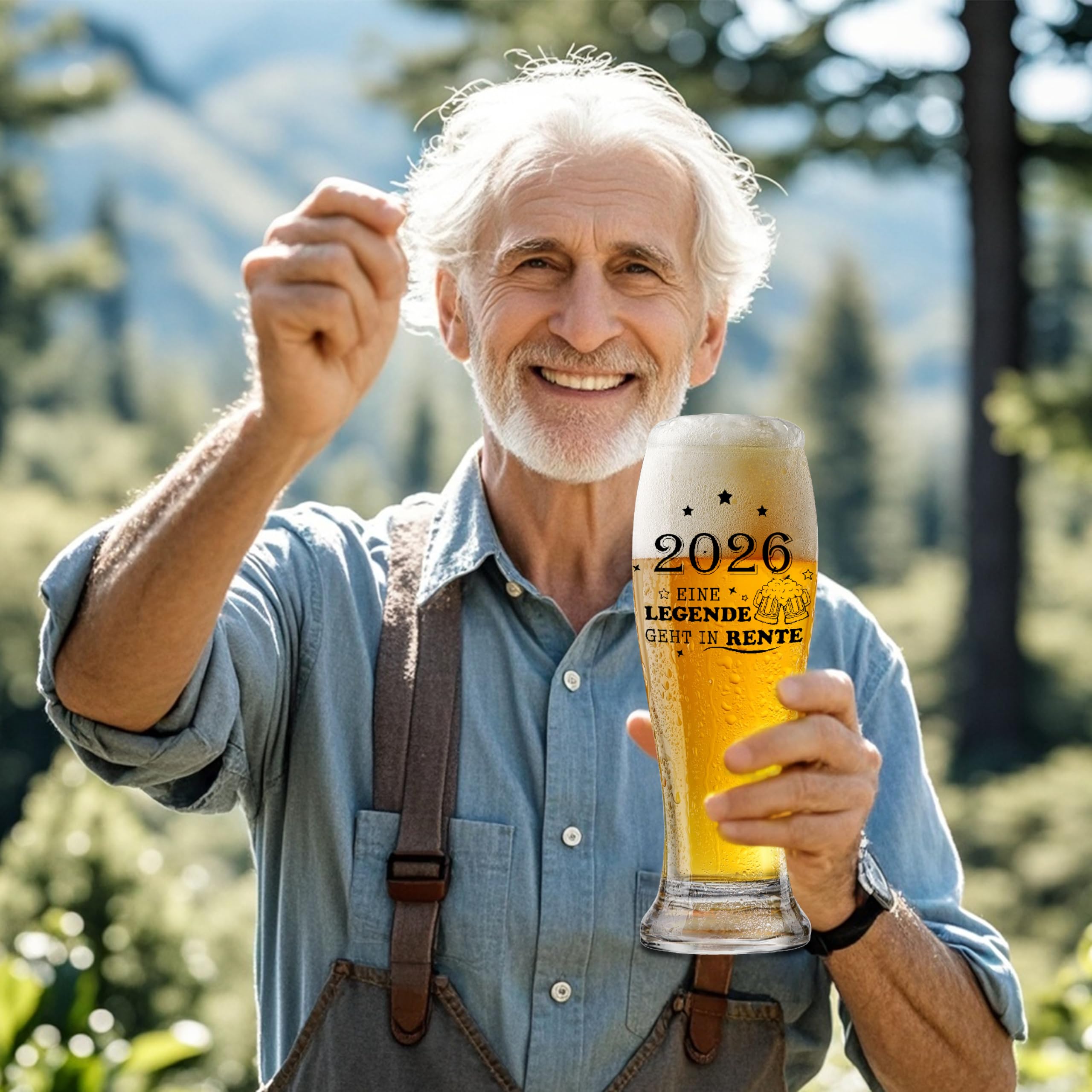 Bicchiere da birra, regalo per donne e uomini, 2024, regalo di pensionamento divertente, regalo per uomo e donna, regalo di addio ai colleghi, regalo di pensione, una leggenda lascia terreno