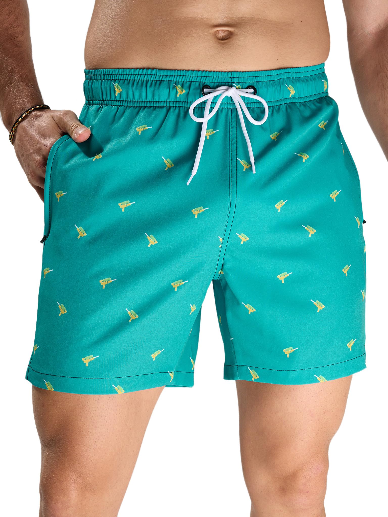 Arcweg Badeshorts Herren Badehose für Männer Schnelltrocknend Atmungsaktiv Elastischer Schwimmhose Kurz mit Meshfutter Für Strandurlaub & Freizeit S-3XL