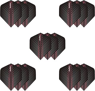 Dart Flights Set, 15Pcs Per Set, Durable Standard Dart Flights for Soft Tip and Steel Tip Darts,Dart Accessories