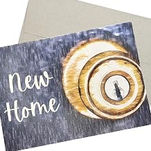 New Home Card, Housewarming (5X7 Inch, 1 Textured Card, Classy Message Inside) New House or a Condo, Townhouse or Appartment House Warming - 24