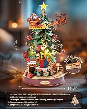 Amazon.co.jp: 大人がクリスマスツリーを組み立てるための3D木製パズル