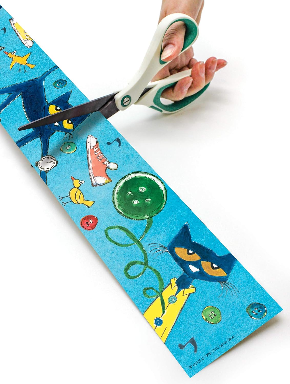 Teacher Created Resources Pete The Cat Straight Rolled Border Trim - 50ft - Decorate Bulletin Boards, Walls, Desks, Windows, Doors, Lockers, Schools, Classrooms, Homeschool & Offices