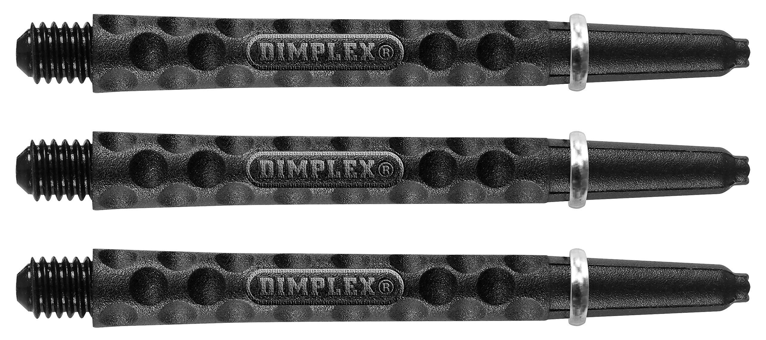 Harrows Dimplex Dart Shafts/Stems - Black - Medium - 3 Set (9 Stems)