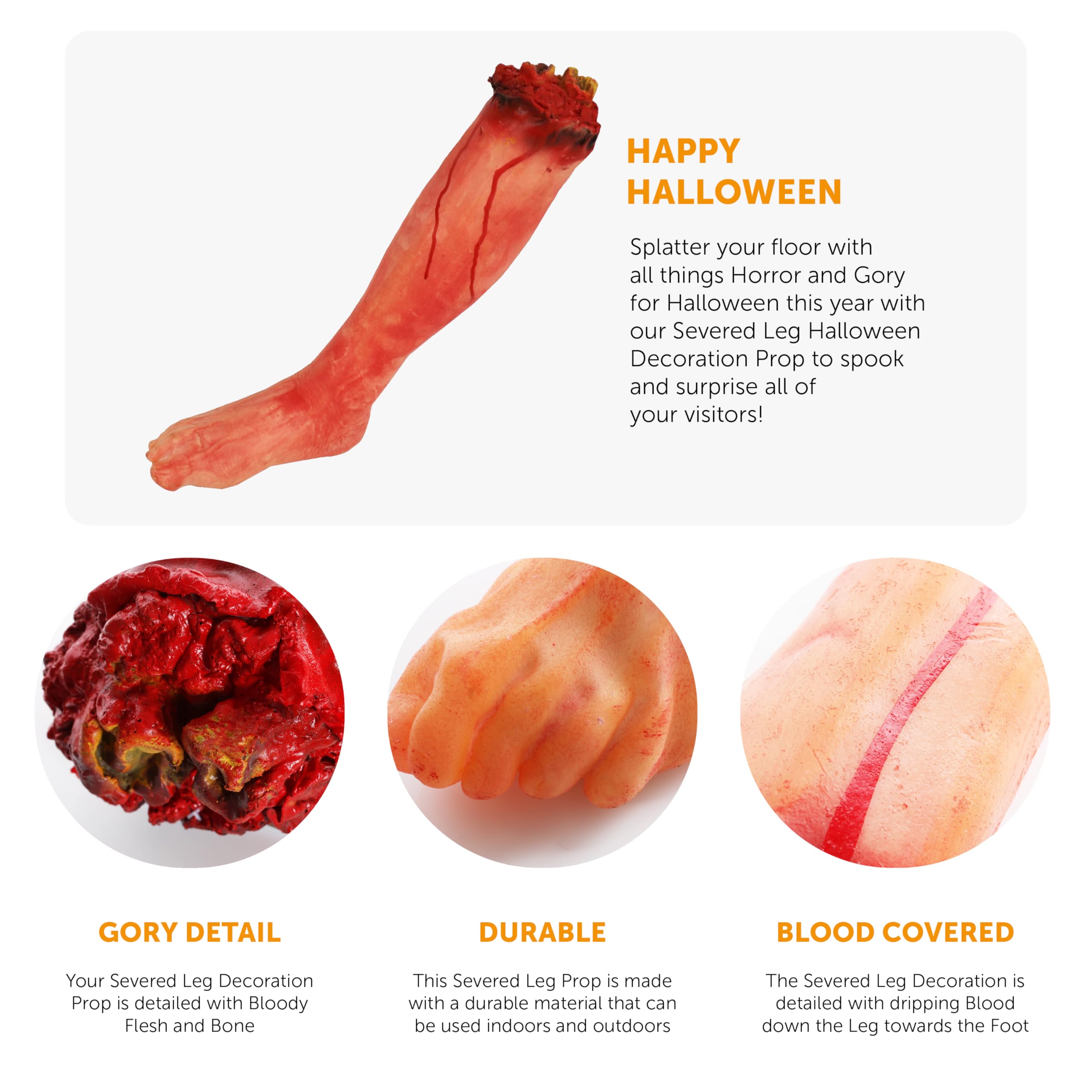 Realistische Afgehakte Arm En Been – Halloween Rekwisieten Set 43 Cm & 47 Cm
