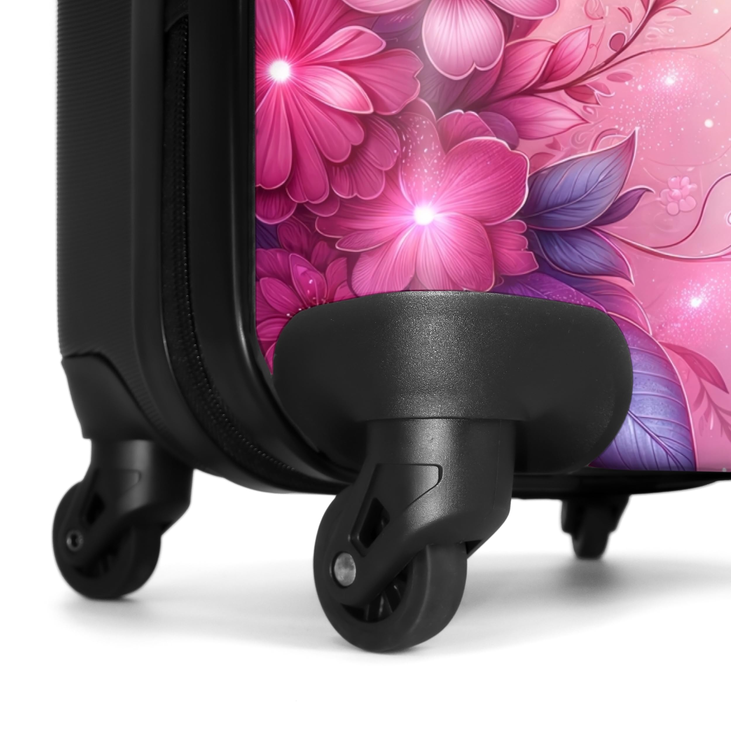 NoBoringSuitcases.com Valigia Trolley Bambina 55x40x20 cm Farfalle Viola