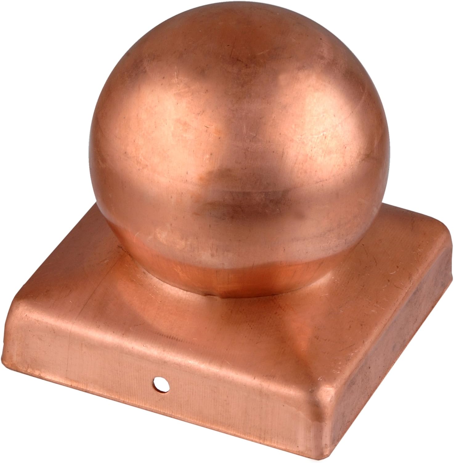 CONNEX HV4298 Post caps Copper 70x70mm with Ball, 70 x 70 mm