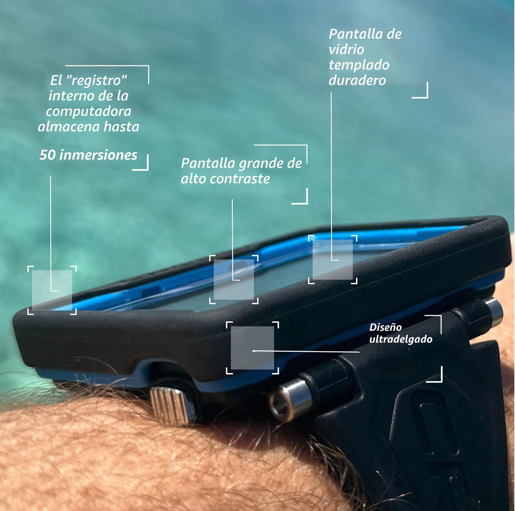 CRESSI Raffaello Diving Computer - Ordenador de Buceo con Amplia Pantalla Rectangular de Alto Contraste para la Máxima Legibilidad de los Datos Posible Unisex Adulto