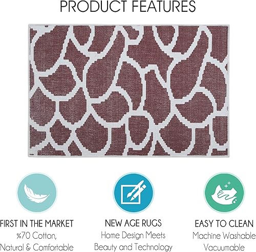 Miniatura 3 de SussexHome Pets - Tapete ultrafino para arena para gatos y perros, lavable, suave, de algodón natural, tapete para alimentación de gatos y perros,