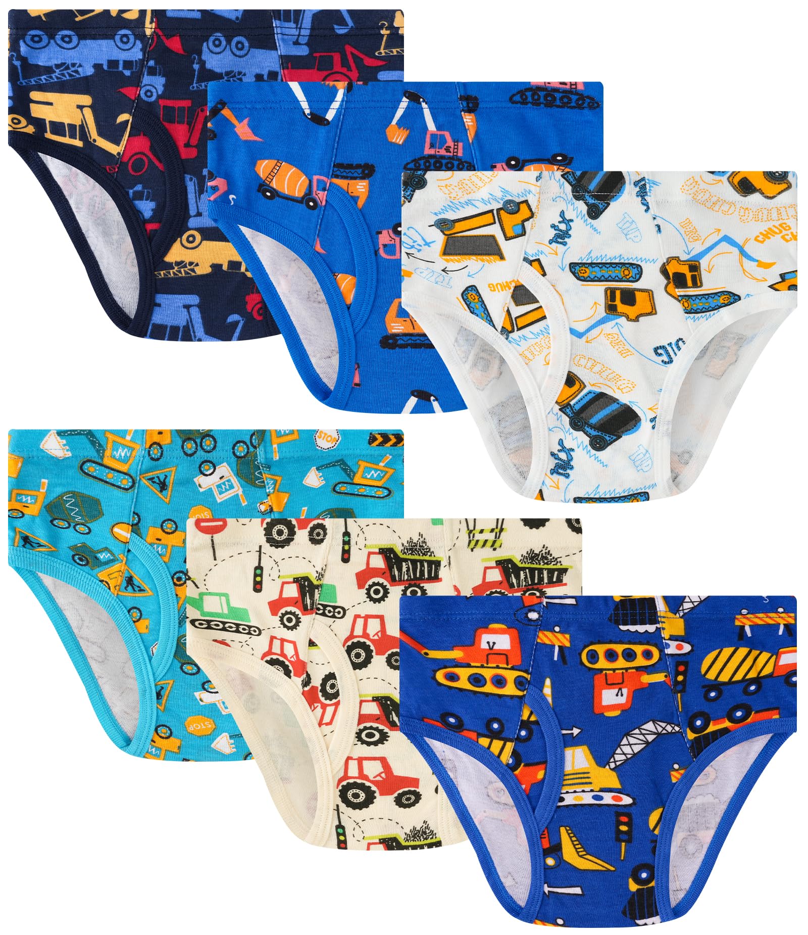 100 Cotton Soft Boys Briefs Size 2T-12Yrs Underwear 6-Pack