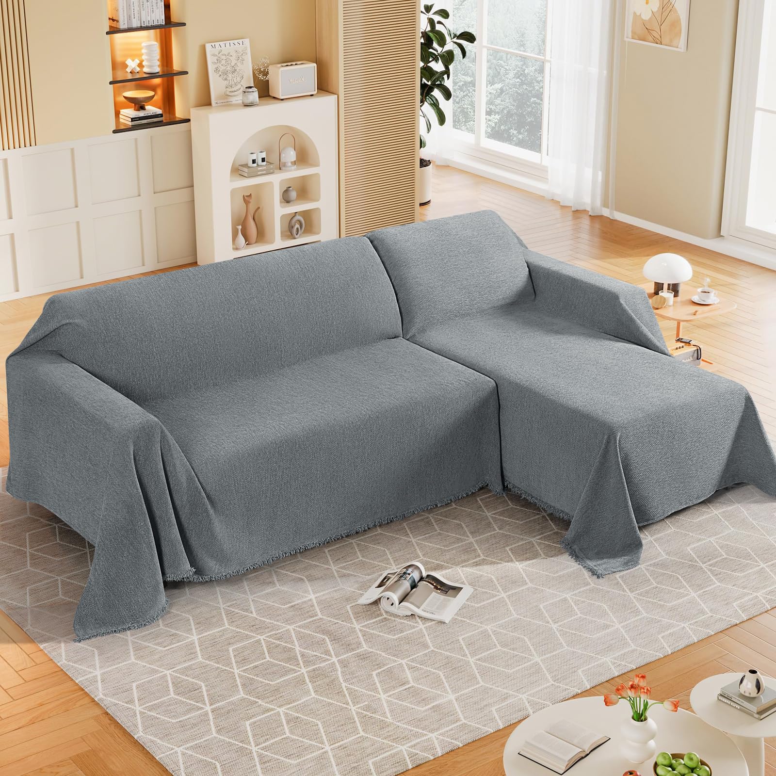 BXFUL Copridivano Chesterfield elasticizzato con fodere per Cuscini Separati per mobili da soggiorno con tessuto jacquard più spesso (2 Posti,Bordeaux