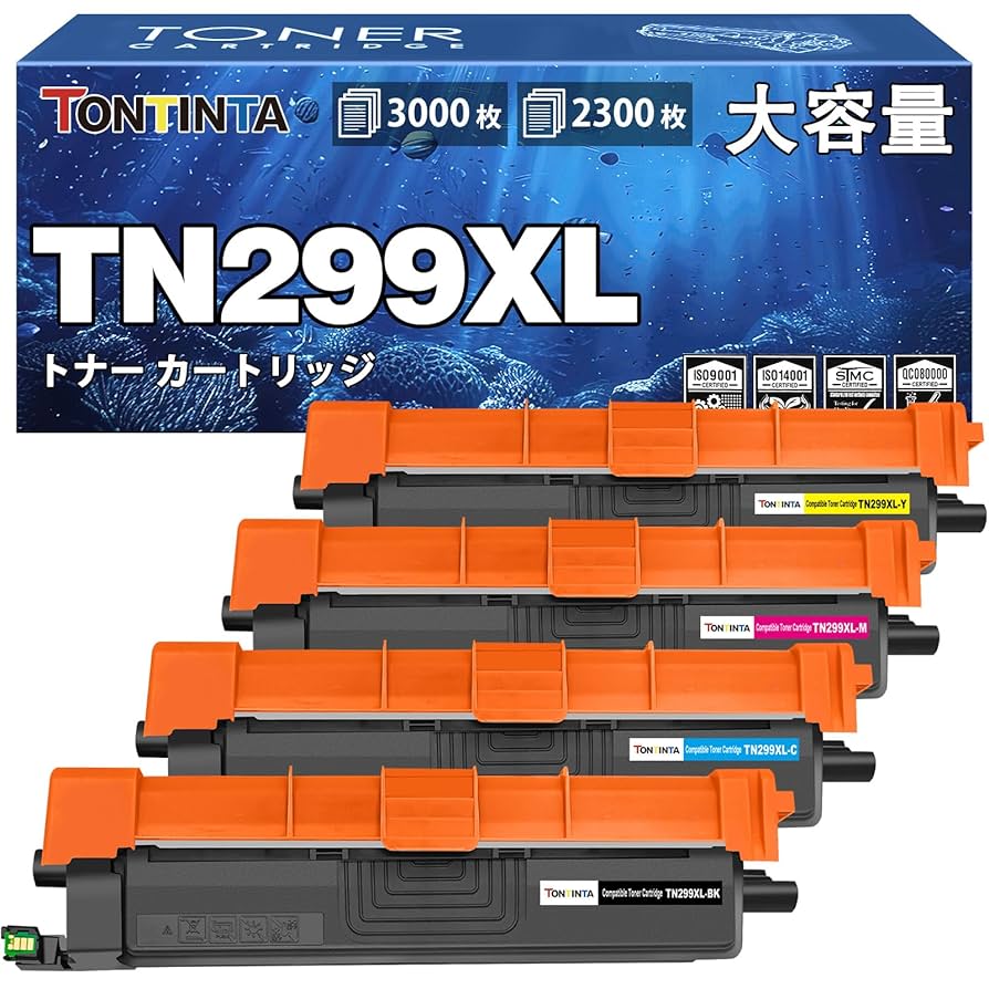 TN299XL Brother用 299XL 互換トナーカートリッジ 4色セット Amazon.co.jp: 299XL TN299XL 4色互換トナーカートリッジ
