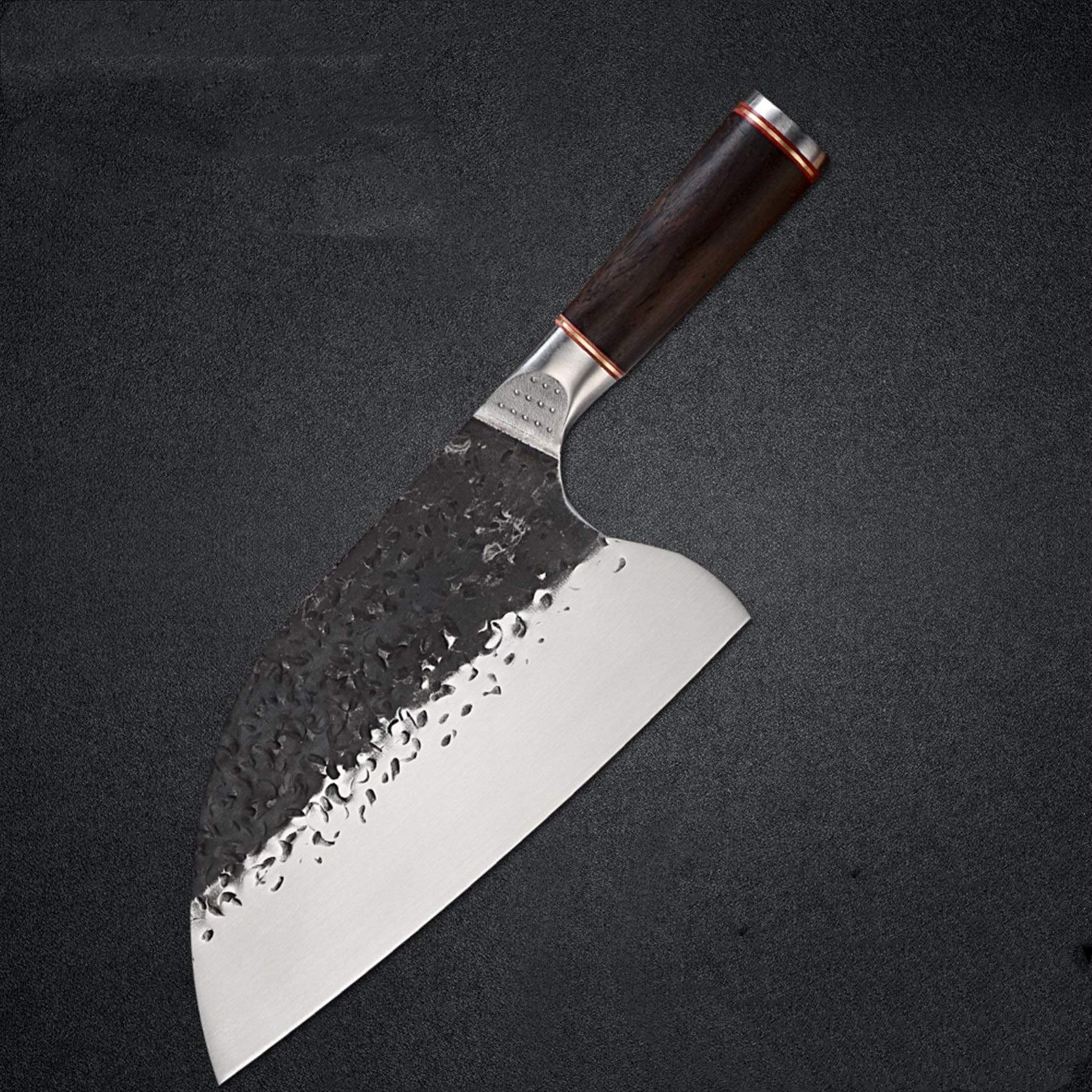 Cuchillo de corte de cocina 8 '' pulgada Acero inoxidable Hecho a mano CLEAVER CLEAVER CHILLER CUCHILLO CUERZA DE CUERZA DE PESCADOR DE PESCADOR CORTADOR CORTER