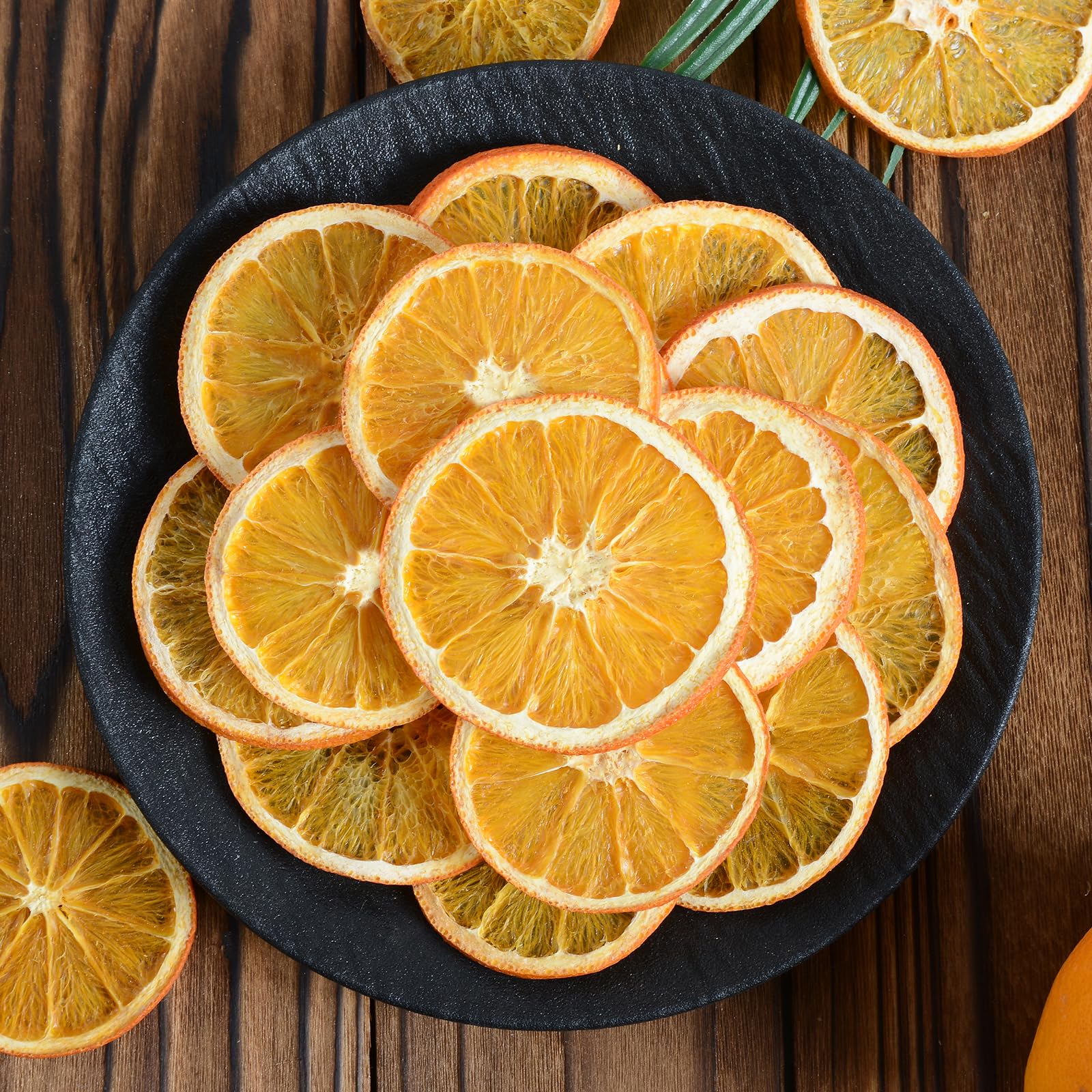 Dried Orange Slices,3oz/85g,Dehydrated Orange Slices for Cocktails,100% Natural Fruit No Additives No Sugar Added, For Cakes, Crafts, Garland ,Healthy