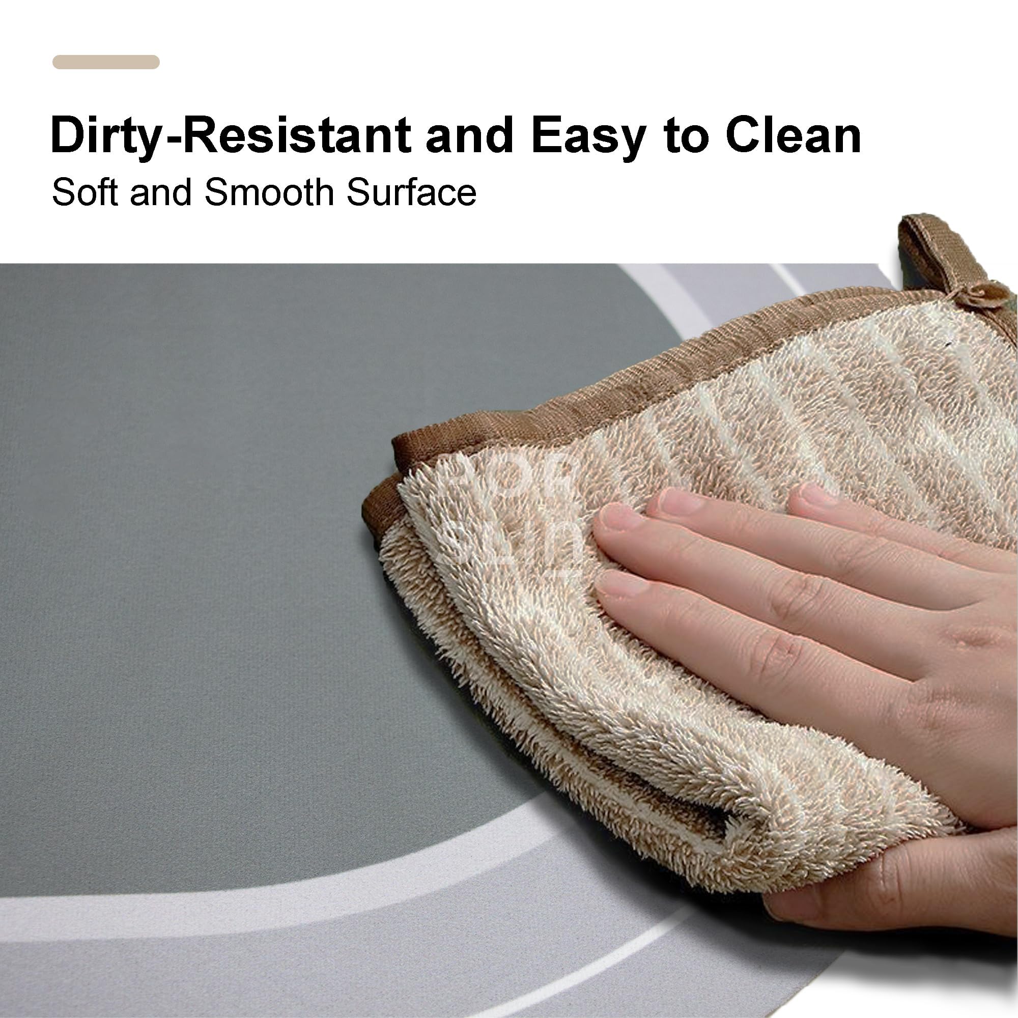 Porslin 60x40cm Quick Dry Bathroom Mat Water Soak Absorbent Anti Slip Rubber Bathmat | Non Slip Bathroom Door Mat for Floor | Soft Water Absorbing Bathroom Rug Carpet Doormat for Home Washroom 2
