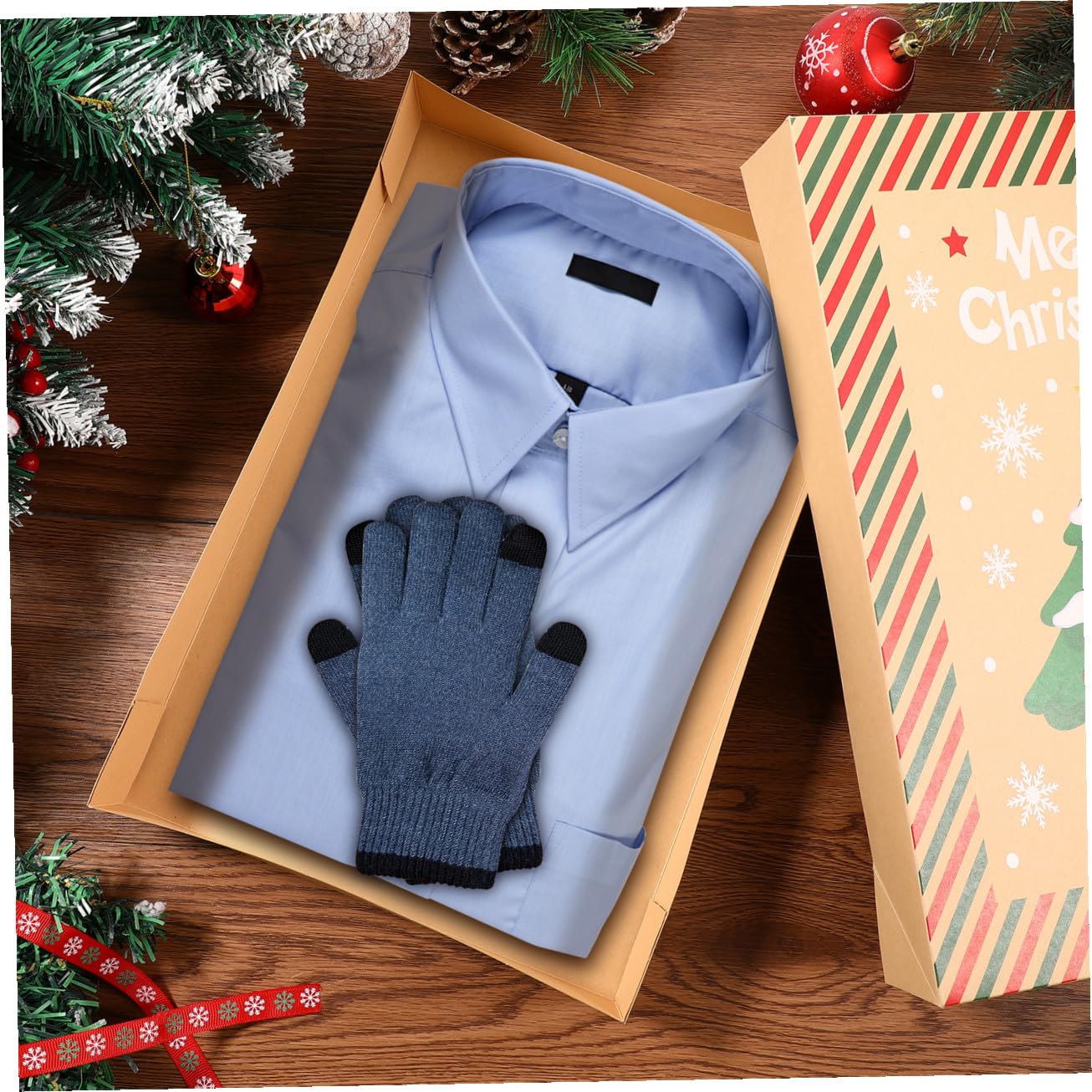 Cabilock 12pcs Weihnachten -Boxen, Geschenkverpackung Weihnachten, Tone Shirt Wrap Boxen mit Deckel und Basis,Geschenkbox Groß, 12 Designs